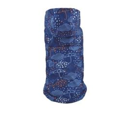 Nayeco Impermeable Reversible para Perros, Diseño Azul-Umbrella, 40 cm, Ajustable para un Ajuste Cómodo en Lluvia