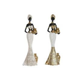 Figura Colonial DKD Home Decor Blanco Dorado 7.5 x 31 x 9.5 cm (2 Unidades) Figura Colonial DKD Home Decor Blanco Dorado 7.5 x 31 x 9.5 cm (2 Unidades)