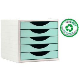 Archivo 2000 Módulo Organizador Ecogreen Sobremesa 5 Cajones Reciclado Verde Pastel 340x270x260 mm Precio: 35.88999997. SKU: S8401214