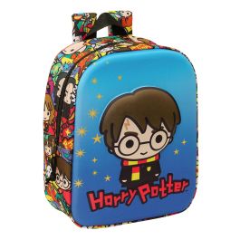 Mochila Escolar Harry Potter Azul Multicolor 22 x 27 x 10 cm 3D Precio: 9.68999944. SKU: B12RTXR3VV