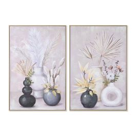 DKD Home Decor Cuadro Decorativo Scandi Multicolor con Jarrones, Lienzo y MDF, 92x62 cm, Pack de 2, Diseños Surtidos Precio: 92.58999981. SKU: B1KCD2L5PC