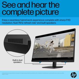 HP P27h G5 Monitor FHD 27 pulgadas (68.6 cm) con Audio Integrado, Pantalla Nítida, para Oficina y Teletrabajo, Maximiza Productividad