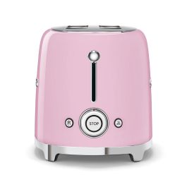Smeg TSF01PKEU Tostador 2 Rebanadas Estilo Años 50 Rosa