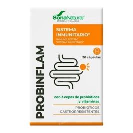 SORIA NATURAL Probinflam 20Cap. Probióticos para el sistema digestivo con Vitaminas C, E, B1, B2, B3, B6 y Ácido Fólico SORIA NATURAL Probinflam 20Cap. Probióticos para el sistema digestivo con Vitaminas C, E, B1, B2, B3, B6 y Ácido Fólico Precio: 11.7900002. SKU: B127A786NC