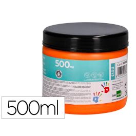 Pintura Dedos Liderpapel Naranja Tarrina De 500 Cc