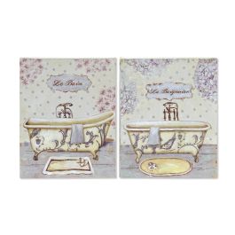 DKD Home Decor Cuadro Tradicional Multicolor MDF 25x20x3 cm (Alto x Ancho x Profundo) Pack 4 Unidades para Baño, Modelos Aleatorios Precio: 17.50386. SKU: B13CLEXXK9