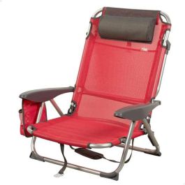 Silla playa plegable aluminio 4 posiciones menorca 51x45x76 cm con cojin y bolso. Precio: 38.78999971. SKU: S2426739