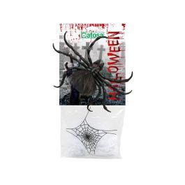 Pack Decoración Halloween Telaraña y Araña Grande Negra para Ambiente Fantasmagórico Precio: 1.5900005. SKU: B1HHA828S9