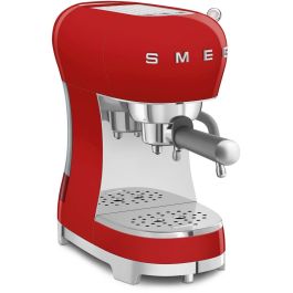 Smeg ECF02RDEU Cafetera Espresso de Estilo Años 50 Roja