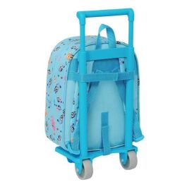 Mochila Escolar con Ruedas Bluey Azul cielo 22 x 27 x 10 cm