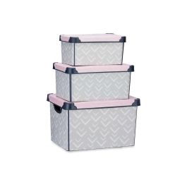 Kipit Set 3 Pzs Cajas Plástico Vibes 29x23x39cm