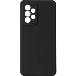 eSTUFF Funda de Silicona MADRID para Samsung Galaxy A53 5G - Protección Trasera y Lateral con Forro de Microfibra, Color Negro