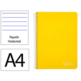 Liderpapel Cuaderno Espiral A4 Witty Tapa Dura 80 Hojas 90gr Rayado Horizontal Con Margen Amarillo Precio: 11.49999972. SKU: B1DKT6NKCQ