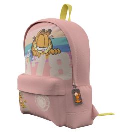 CYP Brands Mochila Garfield 40cm adaptable con tiras y espalda reforzadas, bolsillo frontal y compartimento central