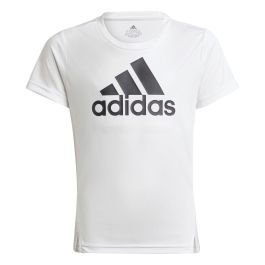 Camiseta de Manga Corta Infantil Adidas Blanco XL