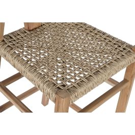 DKD Home Decor Taburete Natural 55 x 98 x 52 cm Teca Fibra