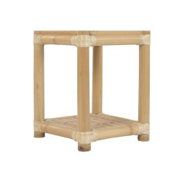 DKD Home Decor Macetero Tropical de Bambú y Ratán 35 x 35 x 77 cm