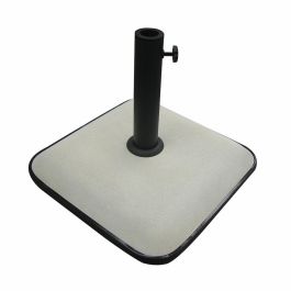 Marbueno Base Sombrilla Cuadrada Cemento 45X45X7,3 cm 25KG Blanco Jardin, Piscina y Terraza 10459