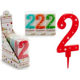 Vela Cumpleaños Números Grande 2 Surtidos - Arte Regal 17x8 cm (36 Unidades) Precio: 36.88999963. SKU: B1AVS536MB