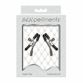 Clips para Pezones Sportsheets SS510-85 Negro/Plateado