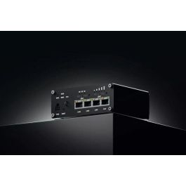 Teltonika Networks RUTM09 Router LTE Cat6 Robusto, 4G LTE Router, Doble SIM, 300 Mbps, 4 Puertos Gigabit RJ45, GNSS