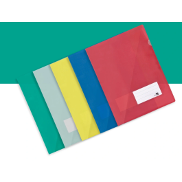 Liderpapel Carpeta Dossier Uñero A4 Azul Polipropileno Translúcido Opaco 180 micras