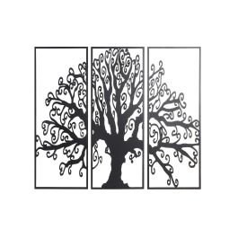 Decoracion Pared Cottage DKD Home Decor Negro 1.3 x 91 x 105 cm Set de 3 Precio: 36.49999969. SKU: S3029415