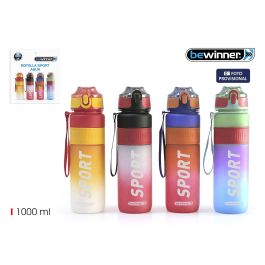 Bewinner Botella de Agua Deportiva Multicolor 1 Litro - Reutilizable para Gimnasio y Exterior (12 Unidades) Precio: 58.88999941. SKU: B1EAZVQSEK