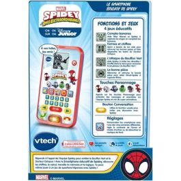 VTech Teléfono Educativo Spidey | Teléfono Inteligente de Juguete para Aprender y Jugar