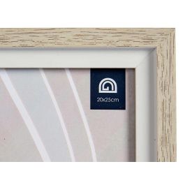 Giftdecor Portafotos Natural Borde Blanco 20x25 cm (Set de 24)