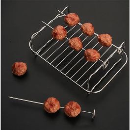 Rejilla rectangular para Airfryer con 4 pinchos Quttin - Inde (12 Unidades)