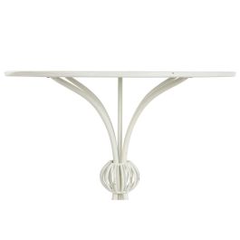 DKD Home Decor Mesita Auxiliar Tradicional Blanca de Metal Desmontable 81 x 81,5 x 81 cm DKD Home Decor Mesita Auxiliar Tradicional Blanca de Metal Desmontable 81 x 81,5 x 81 cm