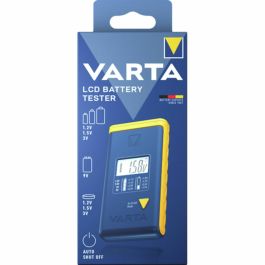 Varta Comprobador de pilas LCD 893101111, para pilas redondas y de botón, compatible con alcalino, litio, zinc carbono y NiMH, con apagado automático