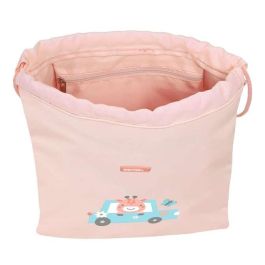 Bolsa Mochila con Cuerdas Safta Jirafa Coral 26 x 34 x 1 cm