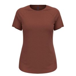 Camiseta de Manga Corta Mujer Odlo Essential Marrón