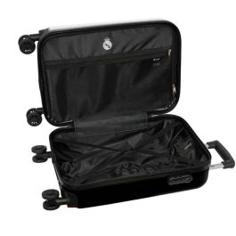 Safta Maleta de Cabina 20" Real Madrid 1ª Equip. 24-25, 40.1 L, ABS+PC, con Candado y Ruedas Giratorias 360º