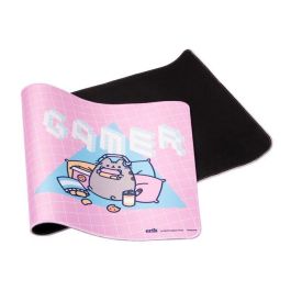 ERIK Alfombrilla gaming Pusheen, tapete de ratón y teclado, 80x35cm, superficie textil impermeable, base de goma antideslizante