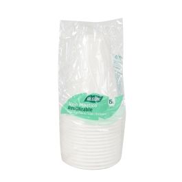 Set de 15 vasos blancos Algon 330 cc (24 Unidades) Set de 15 vasos blancos Algon 330 cc (24 Unidades)