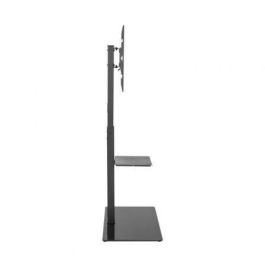 AISENS - SOPORTE DE SUELO ECO CON BANDEJA DVD PARA MONITOR/TV 40KG DE 37-70, NEGRO