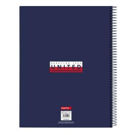 Libreta Benetton Varsity Gris Azul marino A4 120 Hojas