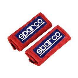 Sparco SP01099RS Juego de Mini Almohadillas de Neopreno Rojas para Volante y Empuñadura de Freno de Mano, Universal