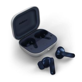 Motorola Moto Buds Auriculares Inalámbricos con Dolby Atmos, Cancelación de Ruido Activa y Resistencia al Agua - Starlight Blue
