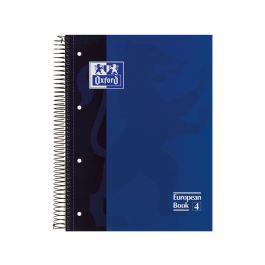 Oxford Cuaderno Espiral Tapa Extradura DIN A4+, 80 Hojas, Papel OPTIKPAPER+, Cuadriculado 5mm, Colores Surtidos