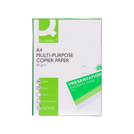 Q-Connect Papel Fotocopiadora Economy Din A4 80 Gramos Paquete de 500 Hojas