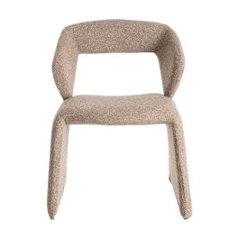Silla Beige Tejido Salón 59 X 63 X 81 cm