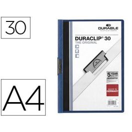 Carpeta Duraclip Dossier Pinza Lateral Azul Oscuro Capacidad 30 Hojas Precio: 1.49999949. SKU: BIX142200-07