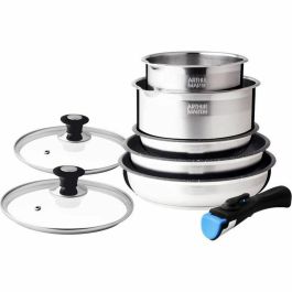 Arthur Martin AM2493 Batería de cocina de 8 piezas - Acero inoxidable - Manija extraíble - Todas las luces, incluida la inducción Precio: 96.95000007. SKU: B13VMSLFRC