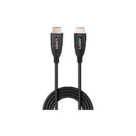 Lindy Cable HDMI 8K60 de Fibra Óptica Híbrida, 10m, Soporte para HDMI 2.1, HDR Dinámico, eARC y VRR para Gaming y Cine Profesional