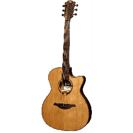 Guitarra Acústica Lâg Auditorium Slim Cutaway Tramontane 118 A/E - Natural