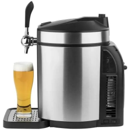 HKoeNIG Dispensador de cerveza BW1880 - Barril 5L - Negro / Acero inoxidable